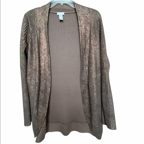 Chico’s 54%cotton open  front Blazer Jacket size O - Picture 1 of 3